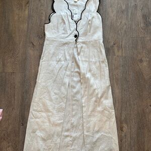 Anthropologie Cream Maxi Vest